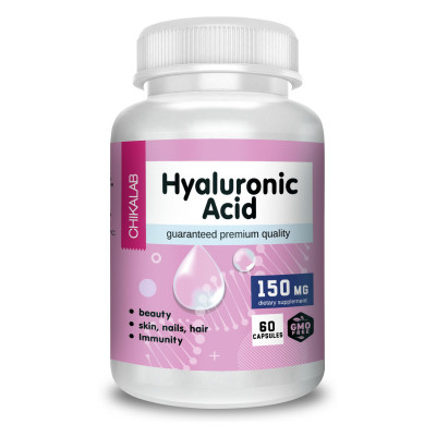 Гиалуроновая кислота Chikalab Hyaluronic Acid, 60 капсул