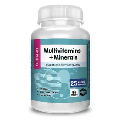 Комплекс витаминов и минералов Chikalab Vitamins & Minerals, 60 таблеток