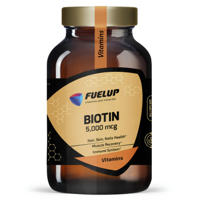 Биотин FuelUP Biotin, 5000 мкг, 120 капсул