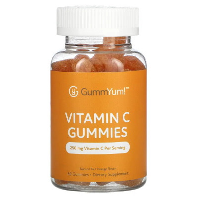 Витамин С жевательные пастилки GummYum Vitamin C 125 мг, 60 жевательных таблеток