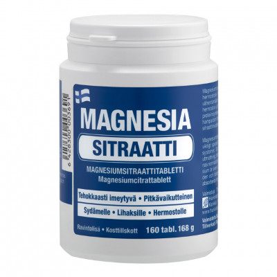 Цитрат магния Hankintatukku Magnesia Sitraatti, 100 мг, 160 таблеток