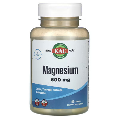 Магний KAL Magnesium, 500 мг, 60 таблеток