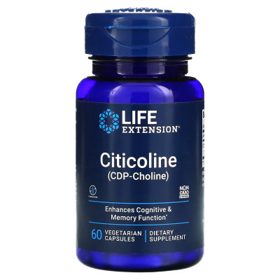 Цитиколин ЦДФ-холин Life Extension Citicoline (CDP-Choline), 60 капсул