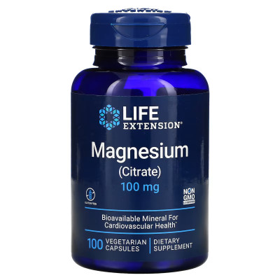 Цитрат магния Life Extension Magnesium CItrate, 100 мг, 100 капсул