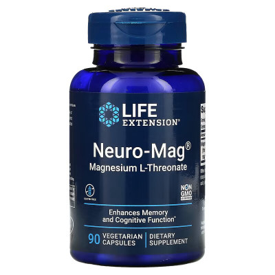 L-треонат магния нейромагний Life Extension Neuro-mag, 90 капсул