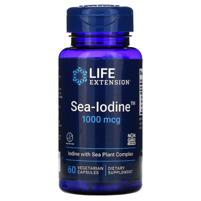 Морской йод Extension Sea-Iodine, 1000 мкг, 60 вегетарианских капсул