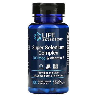 Селен + витамин Е Life Extension Selen + Vitamin E, 100 капсул