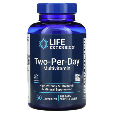 Мультивитамины Life Extension Two-Per-Day, 60 капсул
