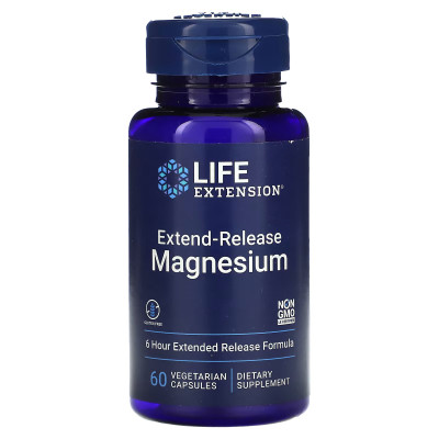 Магний медленного высвобождения Life Extension Extend-Release Magnesium, 60 капсул
