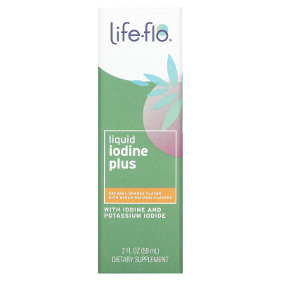 Жидкий йод плюс Life-Flo Liquid Iodine Plus with Potassium Iodide & Iodine, 59 мл, Апельсин