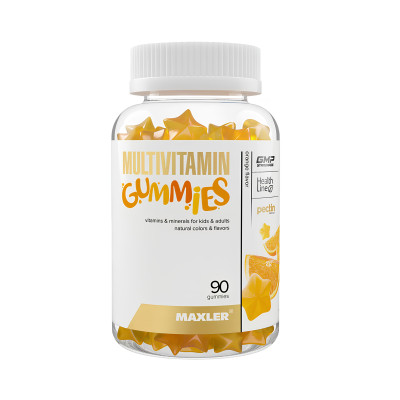 Мультивитамины для детей Maxler Multivitamin, 90 жевательных мармеладок, Апельсин