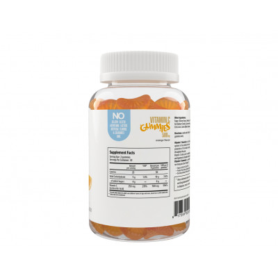 Витамин С Maxler Vitamin C Gummies, 500 мг, 60 жевательных мармеладок, Апельсин
