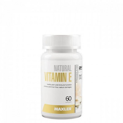 Витамин Е Maxler Vitamin E Natural form, 150 мг, 60 капсул