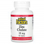 Цинк Хелат Natural Factors Zinc Chelate, 25 мг, 90 таблеток