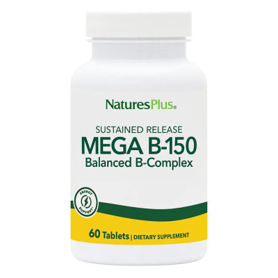 Безглютеновый комплекс витаминов группы Б Nature's Plus Mega B-150 Complex, 60 таблеток