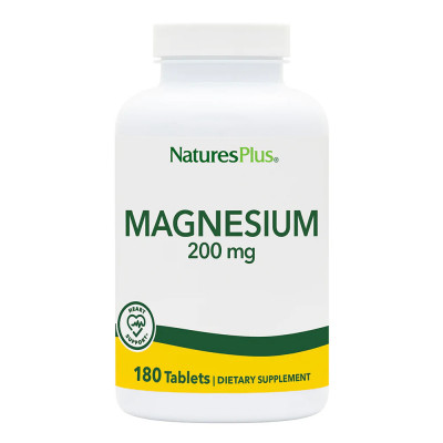 Магний хелат Nature's Plus Magnesium chelate, 200 мг, 180 таблеток