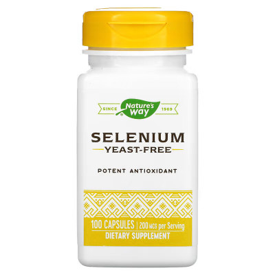 Селен Nature's Way Selenium, 200 мкг, 100 капсул