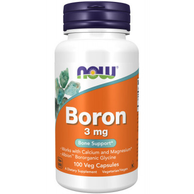 Бор Now Foods Boron, 3 мг, 100 растительных капсул