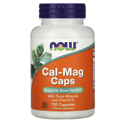 Кальций и магний с микроэлементами и витамином D3 Now Foods Cal-Mag, 120 капсул