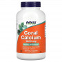 Кальций из кораллов Now Foods Coral calcium, 1000 мг, 250 растительных капсул