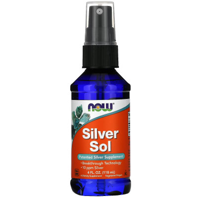 Коллоидное серебро Now Foods Silver Sol, 118 мл