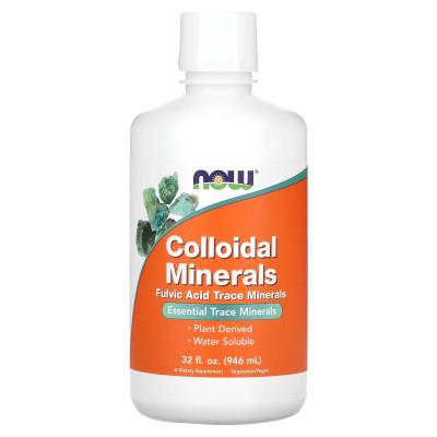 Коллоидные минералы Now Foods Colloidal Minerals, 946 мл, Без вкуса