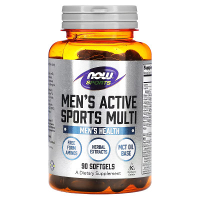 Мультивитамины для мужчин Now Foods Men's Active Sports Multi, 90 капсул