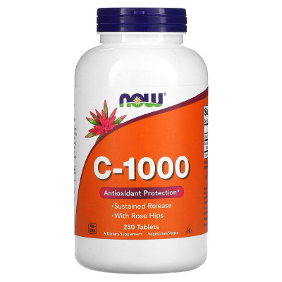 Комплекс витаминов С Now Foods C-1000, 250 таблеток
