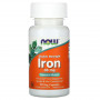 Железо двойной концентрации Now Foods Iron, 36 мг, 90 вегетарианских капсул