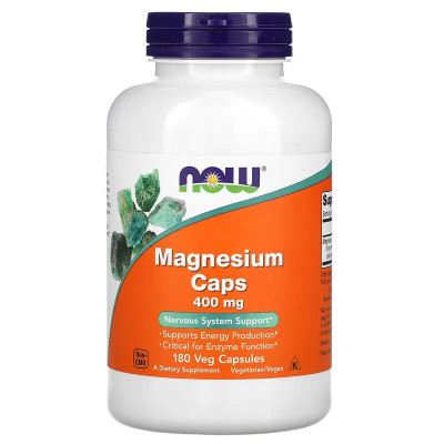 Магний Now Foods Magnesium, 400 мг, 180 капсул
