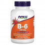 Витамин В6 пиридоксин гидрохлорид Now Foods B-6, 100 мг, 250 капсул