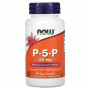 Витамин В6 пиридоксаль-5-фосфат Now Foods P-5-P, 50 мг, 90 вегетарианских капсул