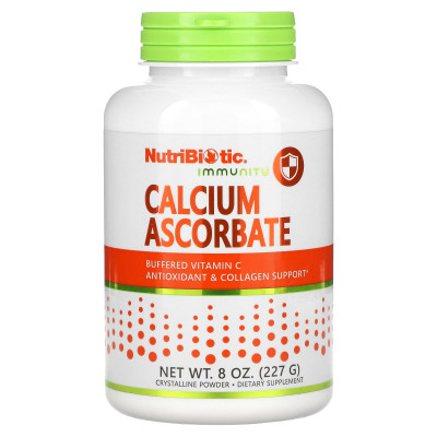 Аскорбат кальция витамин С NutriBiotic Calcium Ascorbate Powder, 227 г