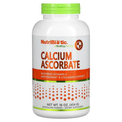 Аскорбат кальция витамин С NutriBiotic Calcium Ascorbate Powder, 454 г