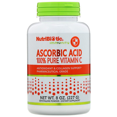 Аскорбиновая кислота NutriBiotic Ascorbic Acid, 227 г