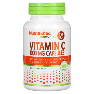 Витамин C NutriBiotic Vitamin C, 1000 мг, 100 капсул