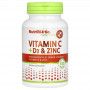 Витамины C + Д3 и цинк NutriBiotic Vitamin C + D3 & Zinc, 100 капсул