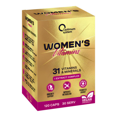 Женский витаминно-минеральный комплекс Optimum System Gold Women's Vitamins Forte, 120 капсул