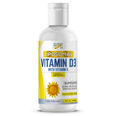 Липосомальные витамины Д3 и К2 Proper Vit Liposomal Vitamin D3 + K2, 120 мл