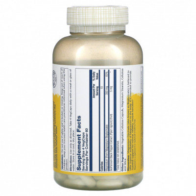 Глицинат магния Solaray Magnesium glycinate, 350 мг, 240 капсул