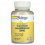 Кальций, магний, цинк Solaray Calcium Magnesium Zink, 100 капсул