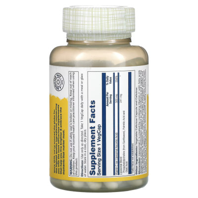 Ниацин Витамин В3 Solaray Niacin, 500 мг, 100 капсул