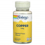 Медь Solaray Cooper, 2 мг, 100 капсул