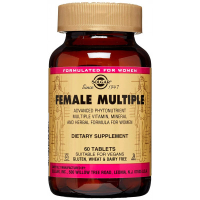 Мультивитамины для женщин Solgar Female Multiple, 60 таблеток