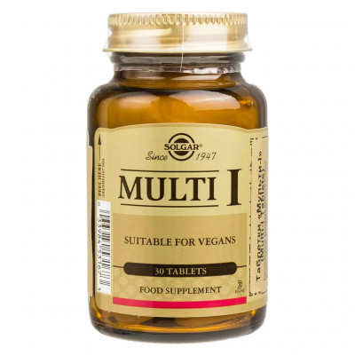 Мультивитамины и минералы Solgar Multi I, 30 таблеток