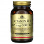 Витамин Д3 Solgar Vitamin D3, 5000 IU, 120 растительных капсул