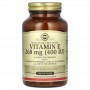 Витамин Е Solgar Vitamin E 400 Mixed Tocopherols, 100 мягких гелевых капсул