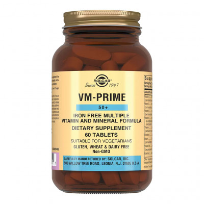 Витаминно-минеральный комплекс Solgar VM-Prime 50+, 60 таблеток