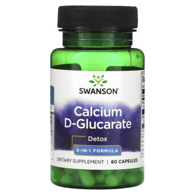 Д-глюкарат кальция Swanson Calcium D-Glucarate, 30 мг, 60 капсул