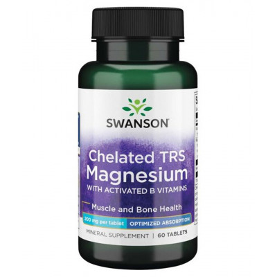 Глицинат магния Swanson Magnesium Glycinate, 200 мг, 60 таблеток